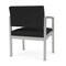Lesro Lenox Steel Guest Chair, Black Seat, Black Back, 24.5 W 24.5 L 32 H, Linette Vinyl Seat LS1201 - alternate 3